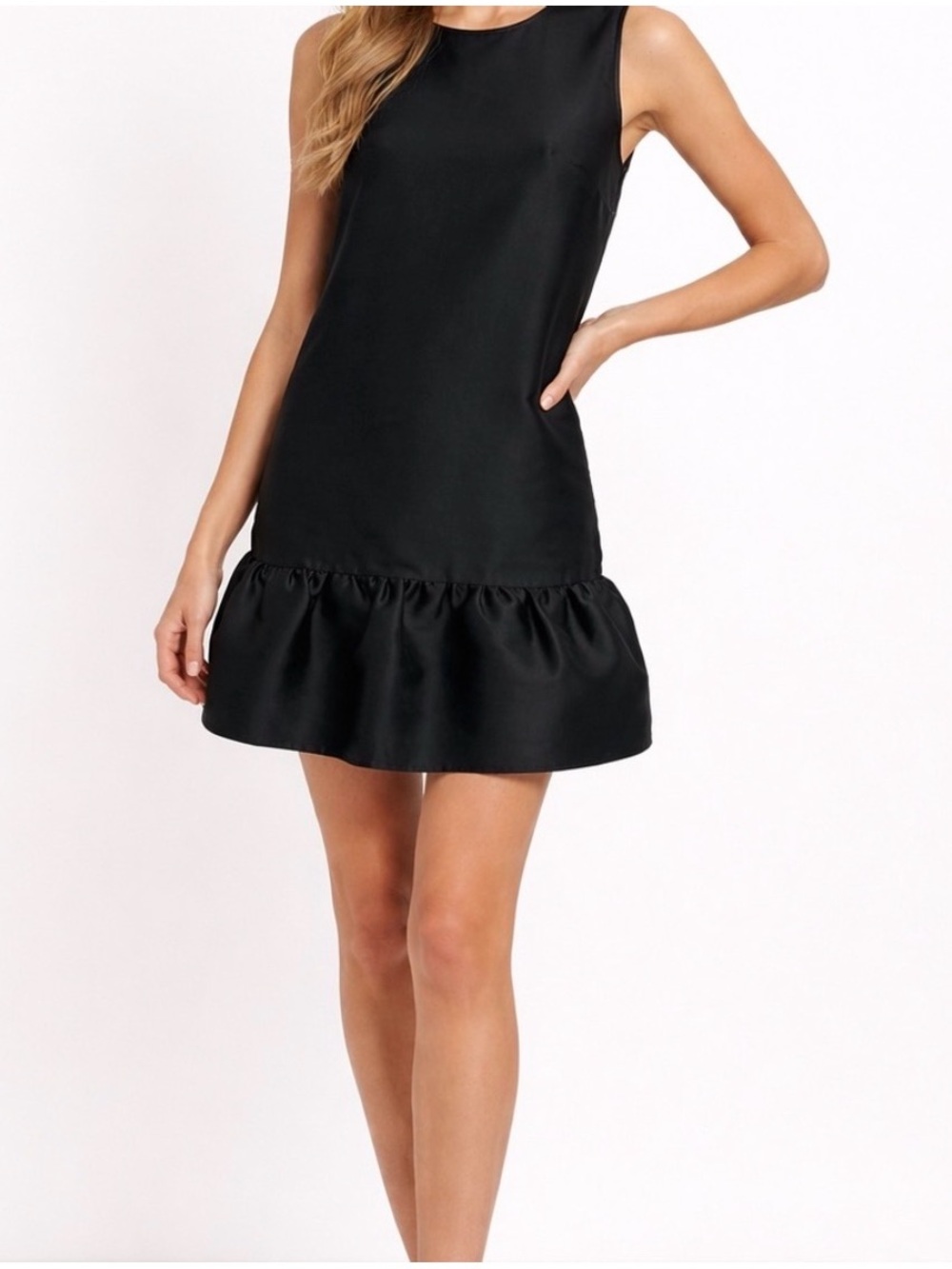 Kate Spade Buenos Aires Structured Drop Waist Dress Silk Blend - Black, Size 4
